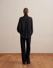 dökümlü palazzo pantolon siyah 7