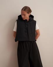 fermuarlı şişme yelek siyah 6