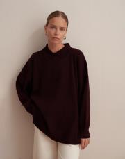 pamuk polo yaka triko kazak mürdüm 5