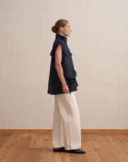 büzdürme cep detaylı yelek lacivert 2