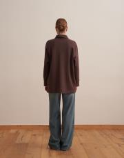 fermuarlı sweatshirt kahverengi 2