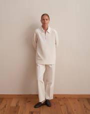 fermuarlı sweatshirt ekru 4