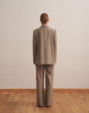 pileli tencel pantolon açık haki 4