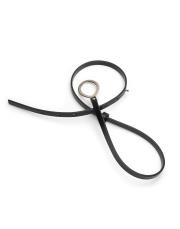 oval tokalı deri kemer siyah 3