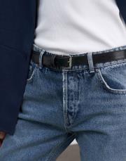 kare tokalı deri kemer siyah 5