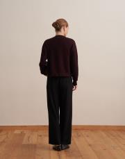 tokalı kapaklı pantolon siyah 3