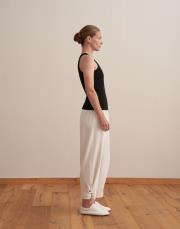 pamuklu halter yaka tişört siyah 3