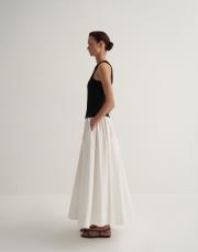 pamuklu halter yaka tişört siyah 5