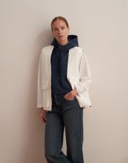 v yaka fermuarlı yelek ekru 6