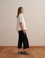 büzgülü pamuklu pantolon lacivert 2