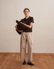 kargo cepli bol pantolon bej 4