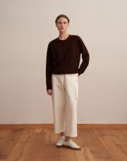 kargo cepli bol pantolon ekru