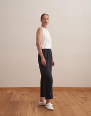 paçası ayarlanabilir ipeksi pantolon lacivert 2