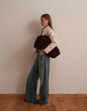 keten karışımlı vatkalı ceket bej 5