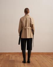 %100 koton cep detaylı parka camel 3