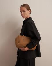 %100 pamuk balon kol gömlek siyah 6