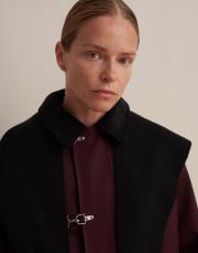 kapitone astarlı kadife yaka parka mürdüm 6