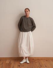 kaplama düğmeli triko hırka kurşun  2