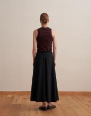 a kesim volanlı etek siyah 3