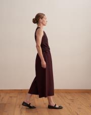 %100 pamuk bol kesim pantolon mürdüm 3