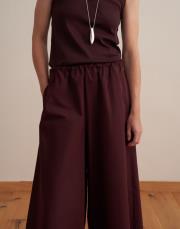 %100 pamuk bol kesim pantolon mürdüm 6