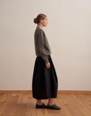 %100 pamuk balon etek siyah 2