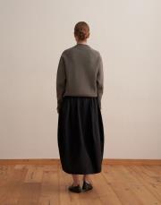 %100 pamuk balon etek siyah 3