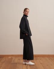 fermuarlı modal spor takım siyah 4