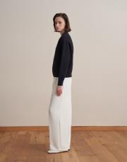 fermuarlı pamuk triko hırka lacivert 3