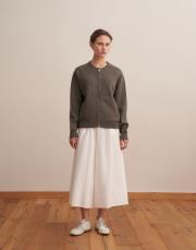 fermuarlı pamuk triko hırka kurşun  5