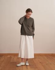 fermuarlı pamuk triko hırka kurşun  7