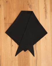 yün karışımlı triko atkı siyah