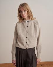 yün karışımlı triko hırka bej 4