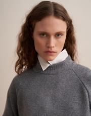 yün karışımlı balıkçı yaka triko kazak gri 5