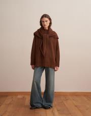 yün karışımlı balıkçı yaka triko kazak tarçın 4