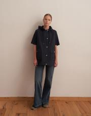 kapüşonlu spor yelek lacivert