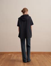 kapüşonlu spor yelek lacivert 4