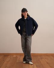 fermuarlı koton ceket lacivert 3