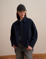 fermuarlı koton ceket lacivert 5