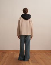 fermuarlı koton ceket bej 4