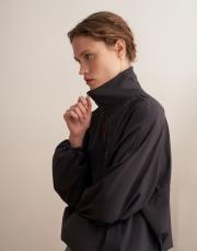 fermuarlı yüksek yaka teknik sweatshirt antrasit 6