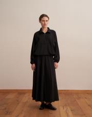 fermuarlı yüksek yaka teknik sweatshirt siyah 2