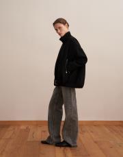 kemer detaylı teknik ceket siyah 3