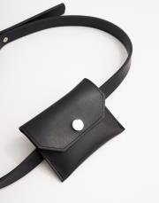 çanta detaylı deri kemer siyah 5