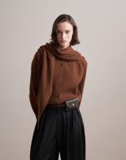 çanta detaylı deri kemer acı kahve 2