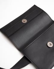 ayarlanabilir kemerli deri bel çantası siyah 6