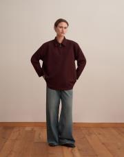 fermuarlı sweatshirt bordo