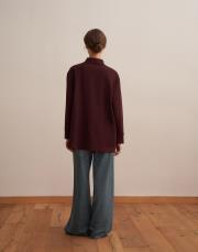 fermuarlı sweatshirt bordo 3