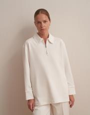 fermuarlı sweatshirt ekru 4