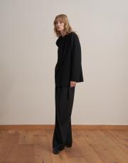 asimetrik kapaklı blazer siyah 4